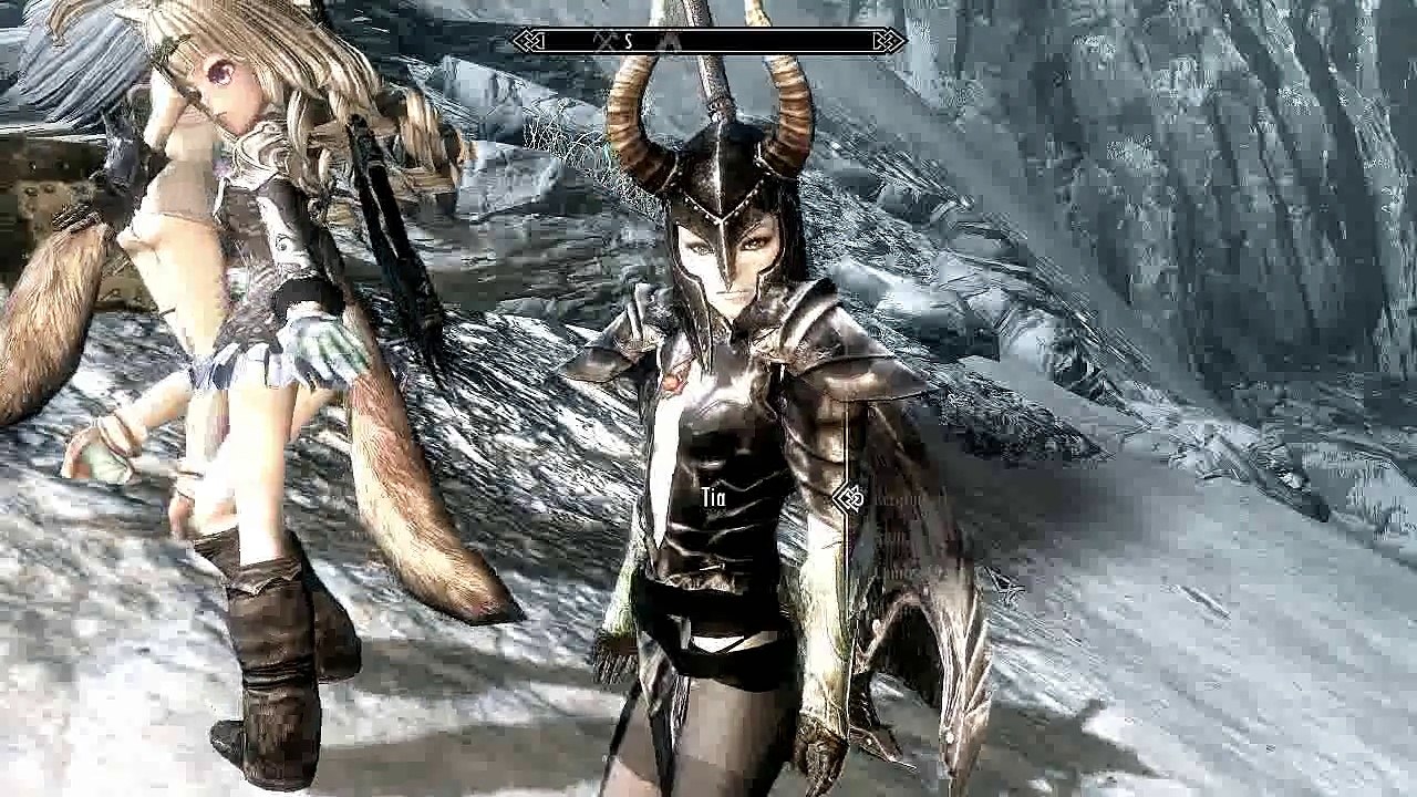 TESV Skyrim Tia  Eryniel Lydia Sonja und Elin Bernstein Die letzte Wacht Relax 2015-03-29 16-39-10-09