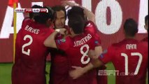 Portugal	2-1	Serbia goals and highlights 29.03.2015