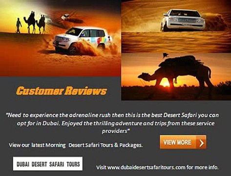 Dubai Morning Desert Safari Tours, Reviews, Prices & Packages