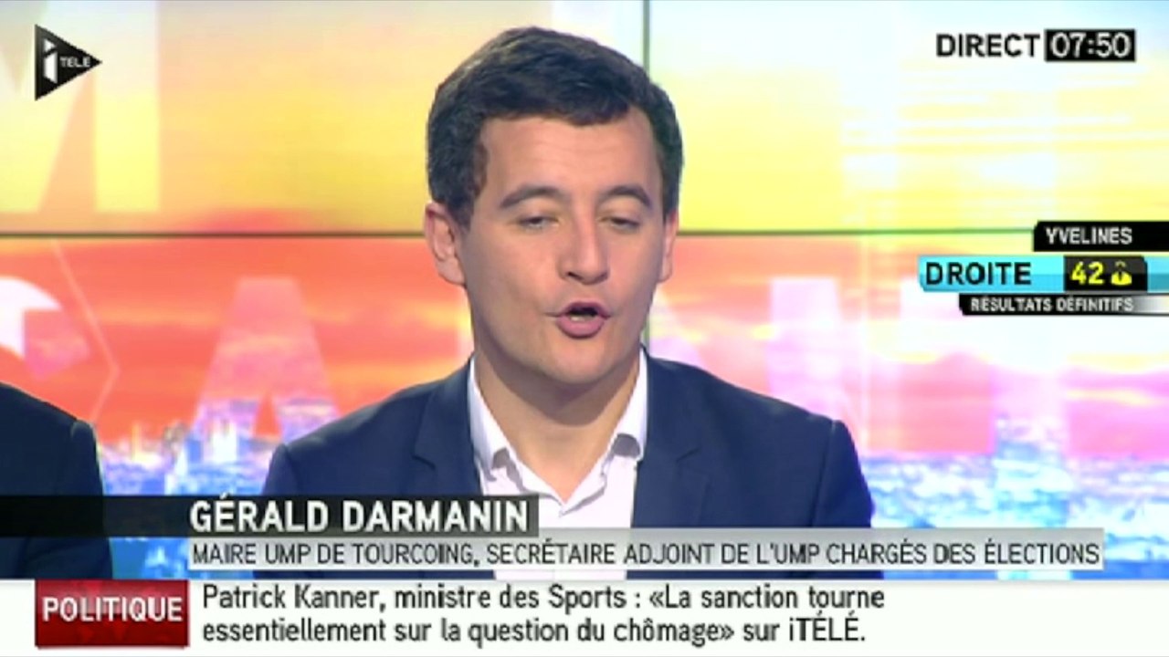 Gérald Darmanin : "C'est la continuité de la défaite des municipales"