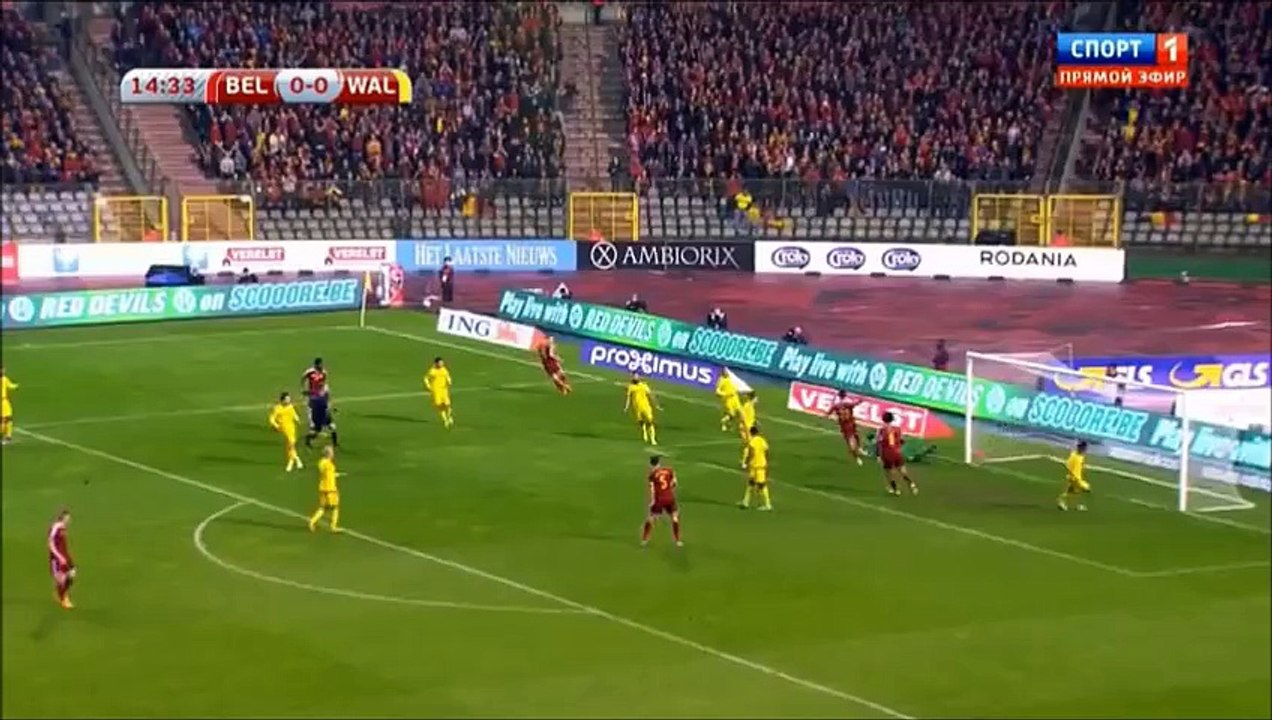 Hazard dribble vs Wales