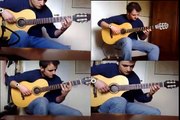 Por Una Cabeza, Carlos Gardel Tango, fingerpicking guitar