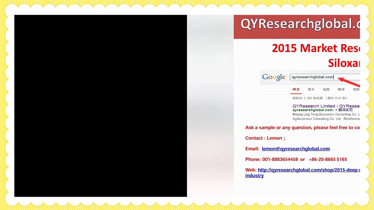 2015 Deep Research Report on Global Siloxanes Industry