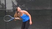 Kadın tenisçiden ilginç çığlık