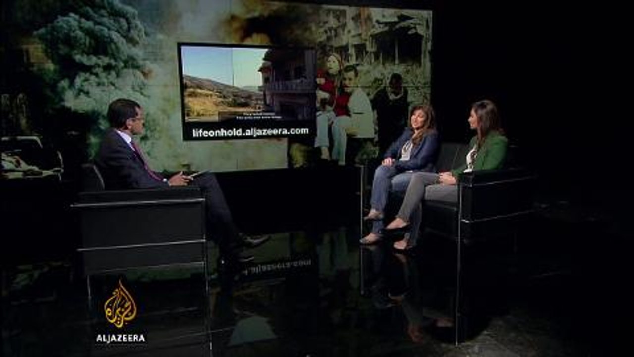 Meeting authors of online documentary on Syrian refugees