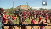 Kenya - protesters accuse a local governor of corruption - no comment