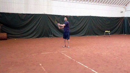 Watch Perseo Negri Practicing Tennis and learn