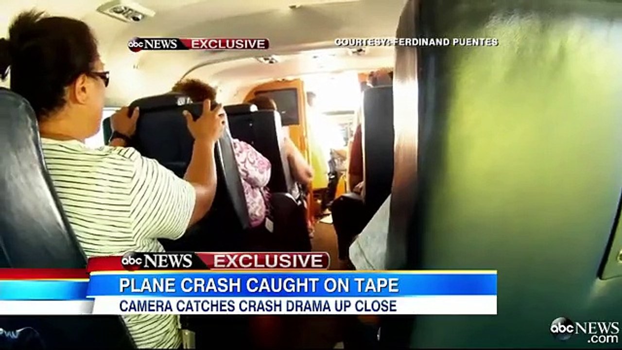 Uçak kazasının GoPro ile kaydedilmiş görüntüleri