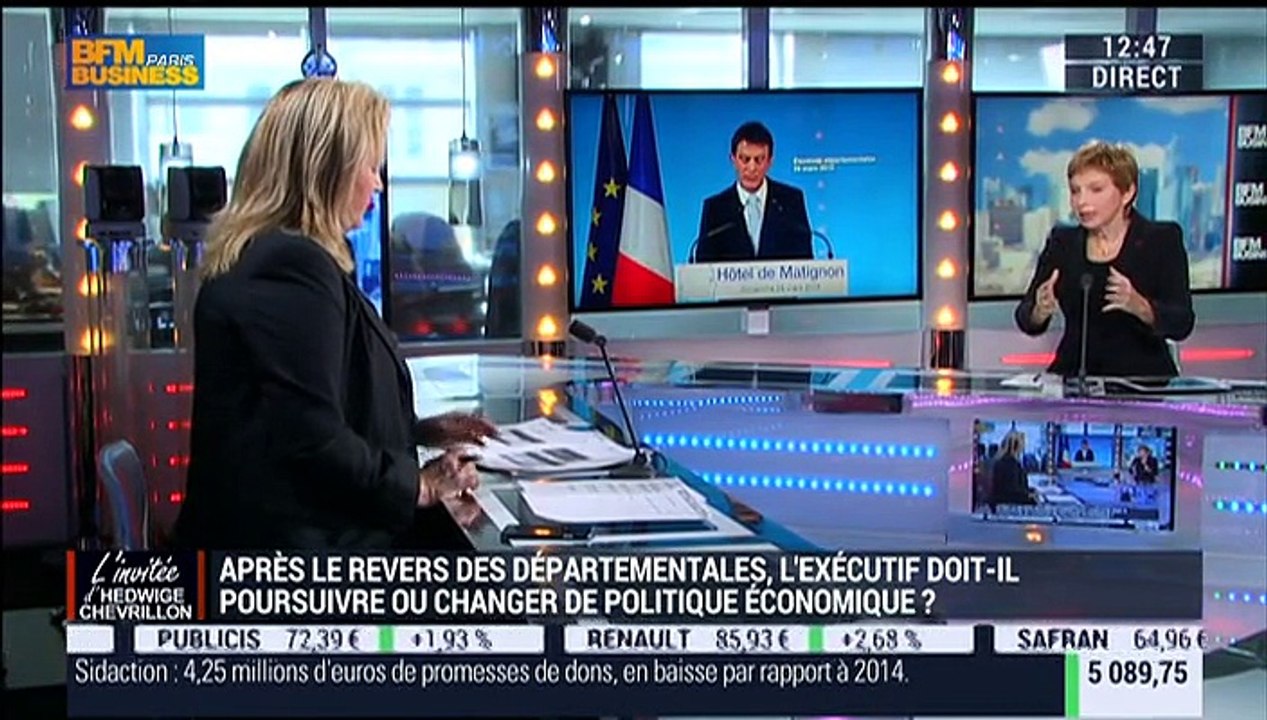 Laurence Parisot, ancienne présidente du Medef - 30/03