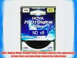 Hoya 52mm DMC PRO1 Digital ND8X (0.9) Neutral Density Filter