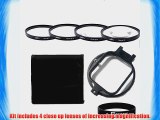 Eggsnow Lens Filter Ring Adapter   58MM Macro Close-Up Lens Set ( 1  2  4  10) for Gopro Hero