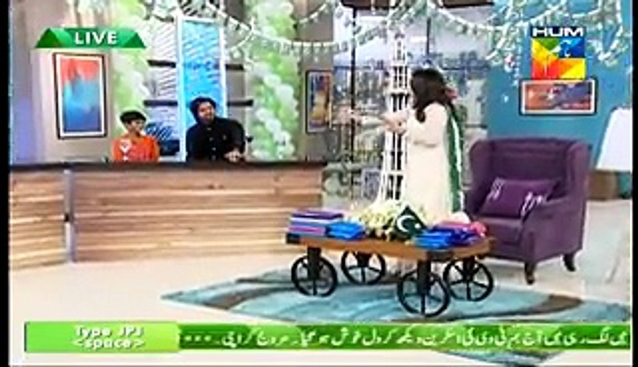 Pakistan Related Quiz Mein Sanam Ne Agha Ali Ko Mushkil Sawalat Puch Puch K Tang Kardia  Morning Show on Hum TV