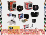Fuji Finepix Fujifilm HS10 Ultimate 15 Piece lens Kit Package Includes 0.20X Super Wide Angle