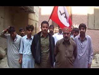 Mehar police ke khelaf  jsqm  ka muzahro