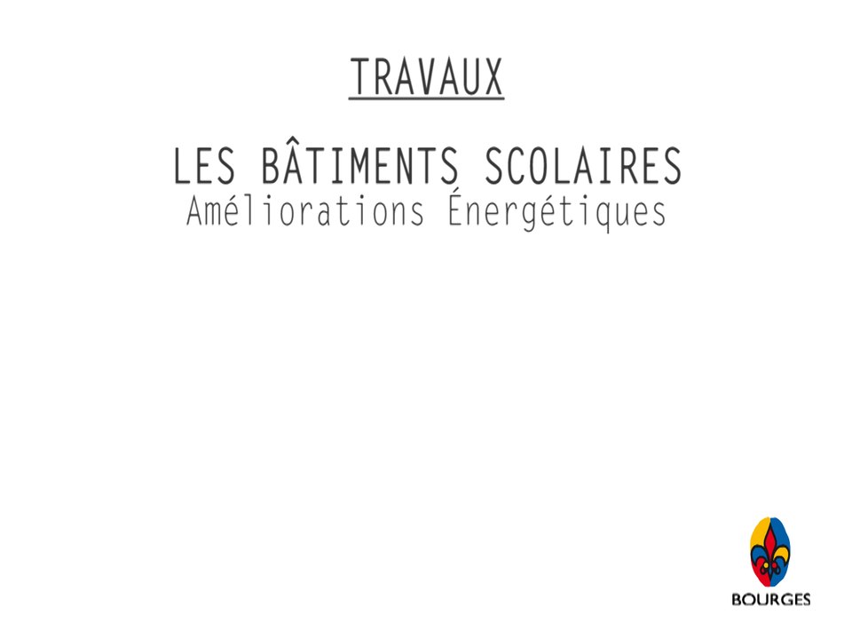 Améliorations énergétiques dans les écoles -01/15