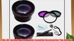 52mm All In Lens Kit For Panasonic Lumix DMC-FZ150K DMC-FZ150 Digital Camera Includes HD .45x