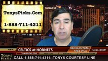 Charlotte Hornets vs. Boston Celtics Free Pick Prediction NBA Pro Basketball Odds Preview 3-30-2015