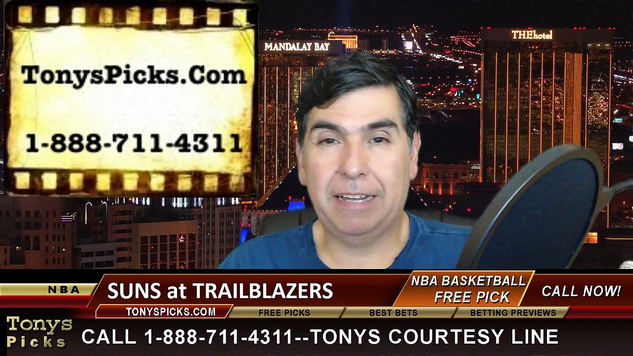 Portland Trailblazers vs. Phoenix Suns Free Pick Prediction NBA Pro Basketball Odds Preview 3-30-2015