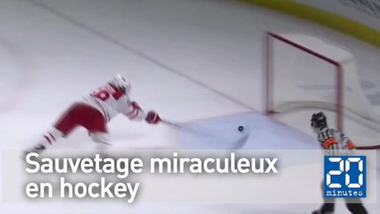 Sauvetage miraculeux en hockey