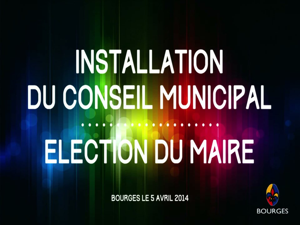 Installation du Conseil Municipal - 05/04/2014