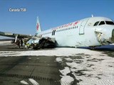 Avión con 137 personas se estrelló en Canadá