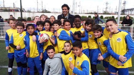 Raï Souza et Lucas Moura  à Levallois , GOL DE LETRA 2015