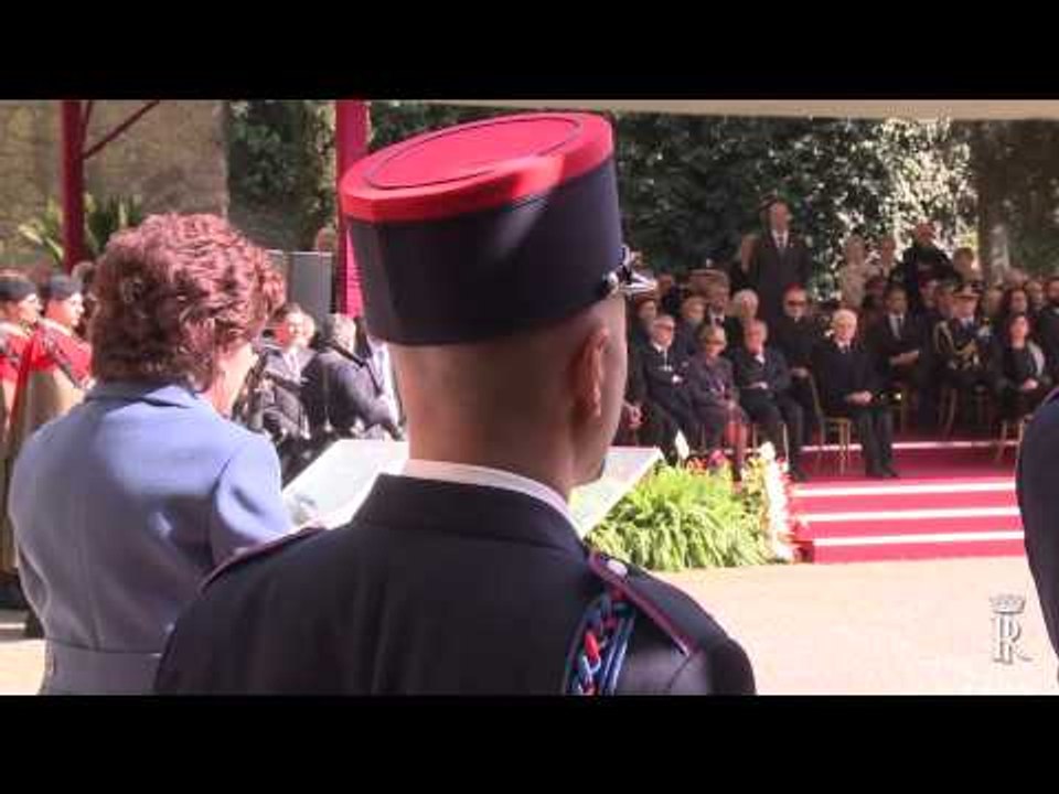 Roma - Il Presidente Mattarella al 71° anniversario delle Fosse Ardeatine (24.03.15)