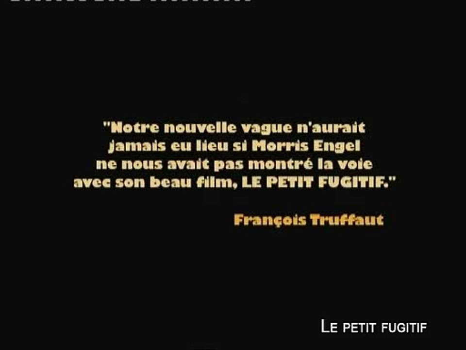 LE PETIT FUGITIF - Bande-annonce