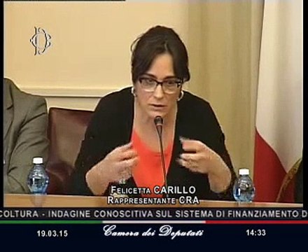 Roma - Finanziamento imprese agricole, audizione esperti (19.03.15)