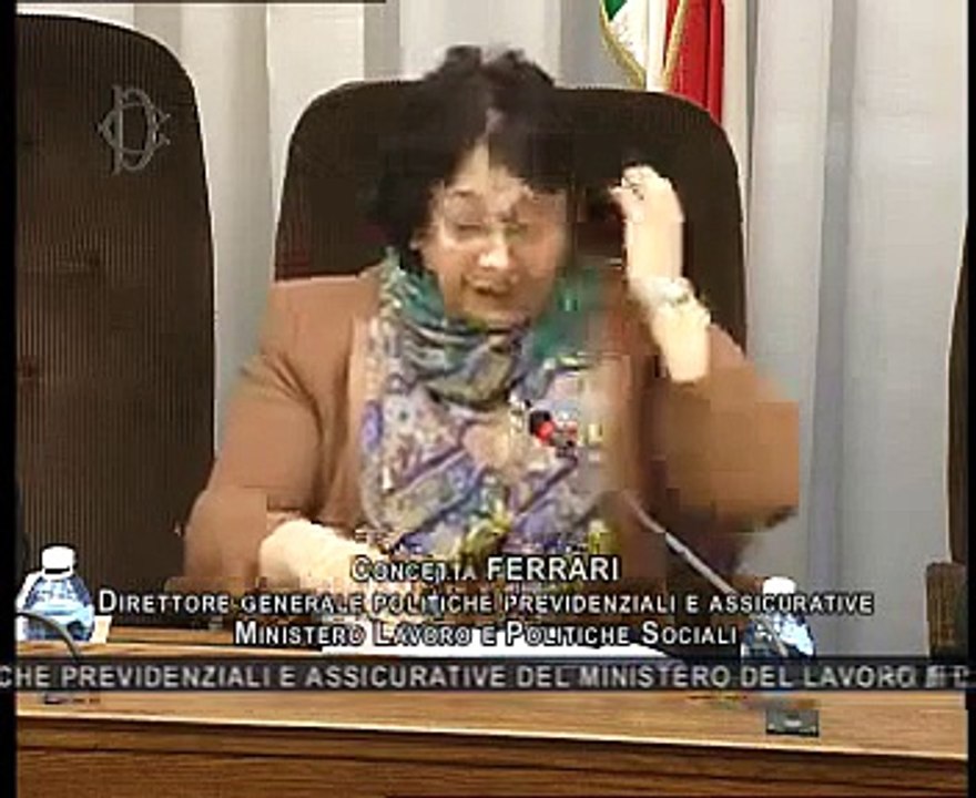 Roma - Risparmio previdenziale, audizione Direttrice Politiche previdenziali, Ferrari (19.03.15)