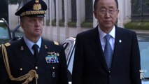 Roma - Il Presidente Mattarella incontra Ban Ki moon (18.03.15)