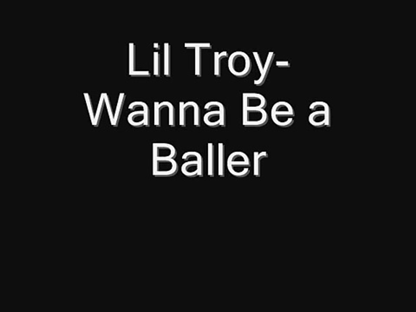 Lil troy wanna be a baller remix