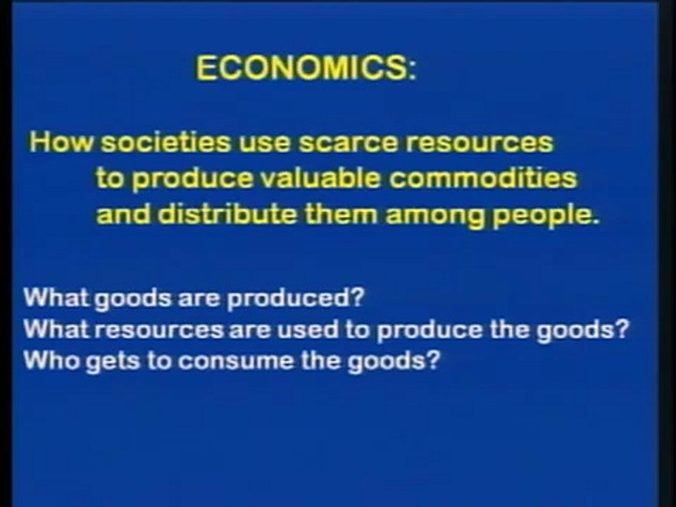 Economics 1 - Lecture 1