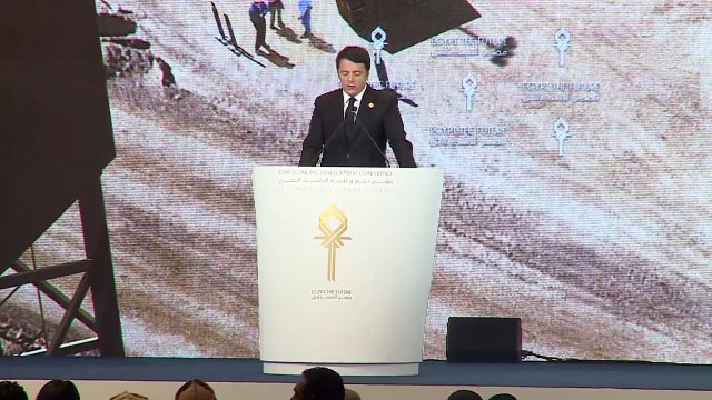 Sharm el-Sheikh. - Renzi partecipa alla Egypt Economic Development Conference (13.03.15)