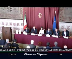Roma -  Presentazione volumi “Lucio Magri - Attività parlamentare” - Paolo Fontanelli (11.03.15)