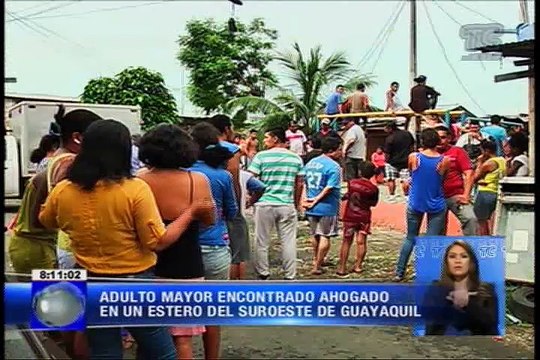 Adulto mayor fue encontrado ahogado en un estero