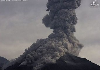 Spectacular Eruption From Volcán De Colima