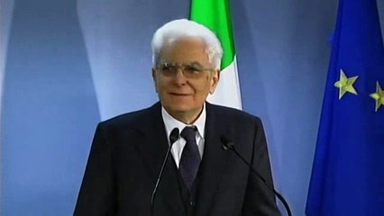 Bruxelles - Mattarella incontra la stampa al termine della visita (03.03.15)