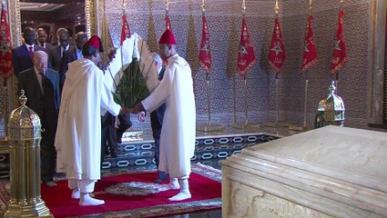 رئيس جمهورية غينيا بيساو يزور ضريح محمد الخامس