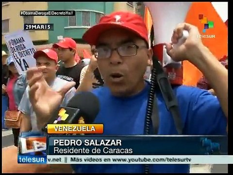 Trabajadores exigen a Barack Obama derogue decreto anti Venezuela