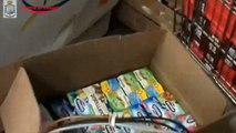 Siracusa - Supermarket sequestro prodotti scaduti Guardia di Finanza (06.03.15)