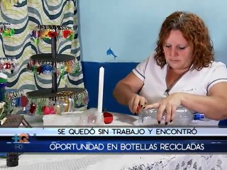 Mientras estaba sin empleo, una botella plástica le dio la oportunidad de salir adelante