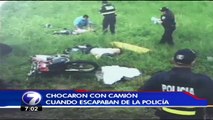 Un asaltante resultó herido y otro muerto en persecución policial, San Carlos