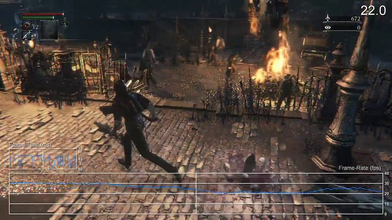 Bloodborne PS4 Multiplayer Gameplay Frame-Rate Test