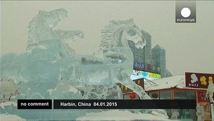 Chinas special snow sculpture showcase - no comment