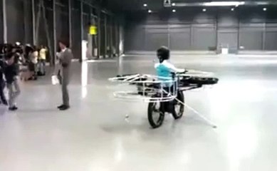 Hover Bike Unmanned Test Flight Dummy Onboard