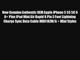 New Genuine Authentic OEM Apple iPhone 5 5S 5C 6 6 Plus iPad Mini Air Rapid 8 Pin 3 Foot Lightning Charge Sync Data Cabl