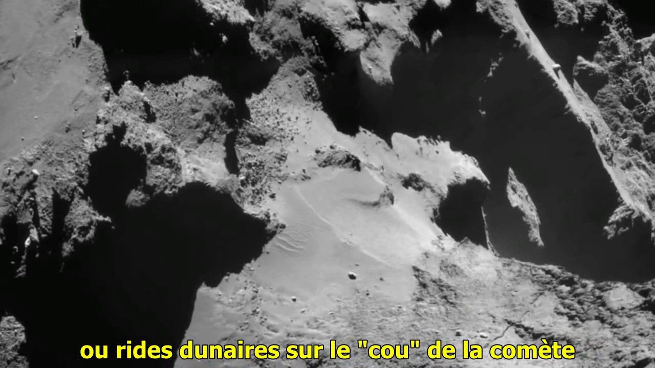 Les "impossibles" dunes de sable sur la comète 67P  S/T