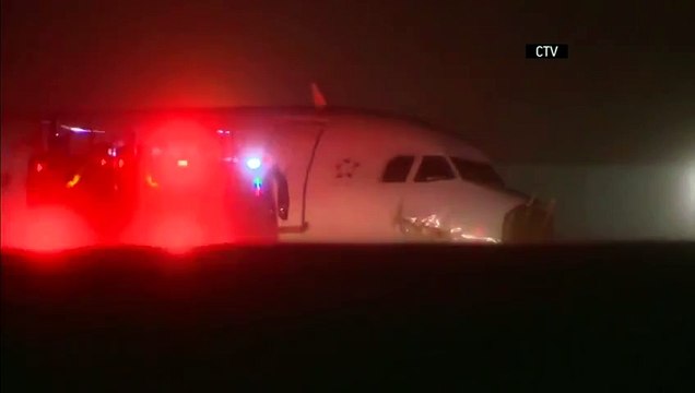 Raw Passengers Hurt As Plane Skids Off Runway