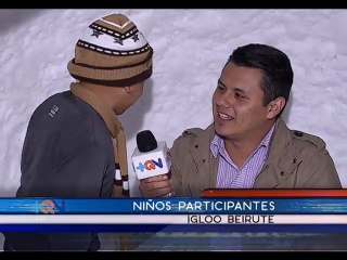 Niños disfrutan del único lugar en el país donde hay nieve